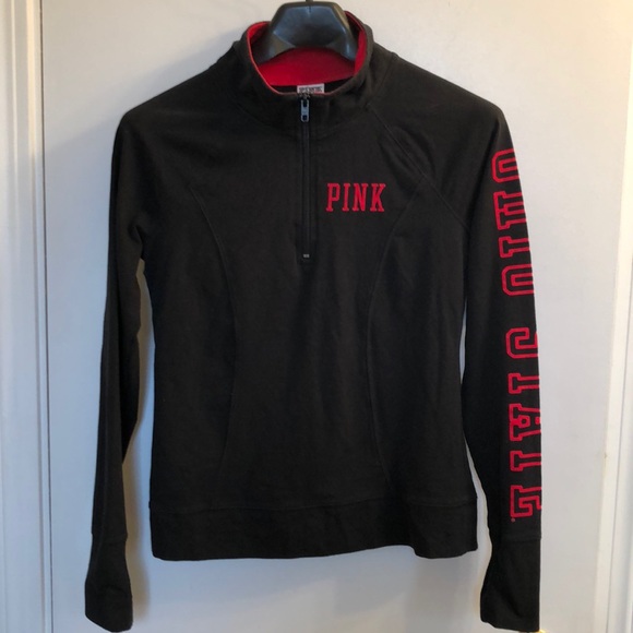 Pink by VS Black Athletic Half Zip Top Size SP - Picture 2 of 8